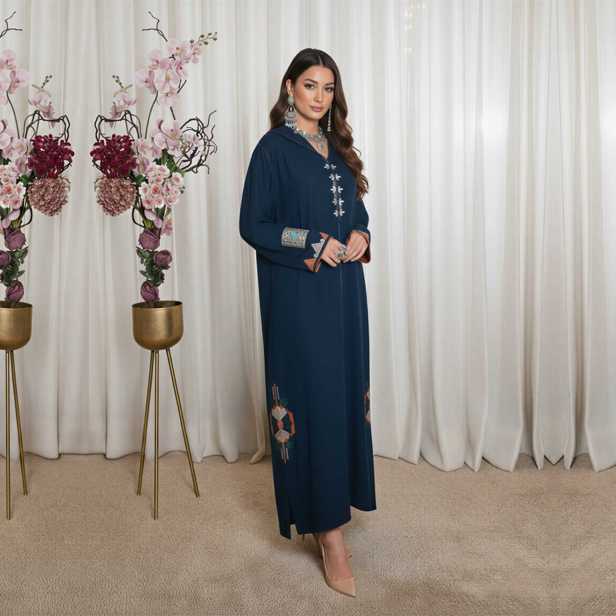 جلابة مغربية زمرد نسائية